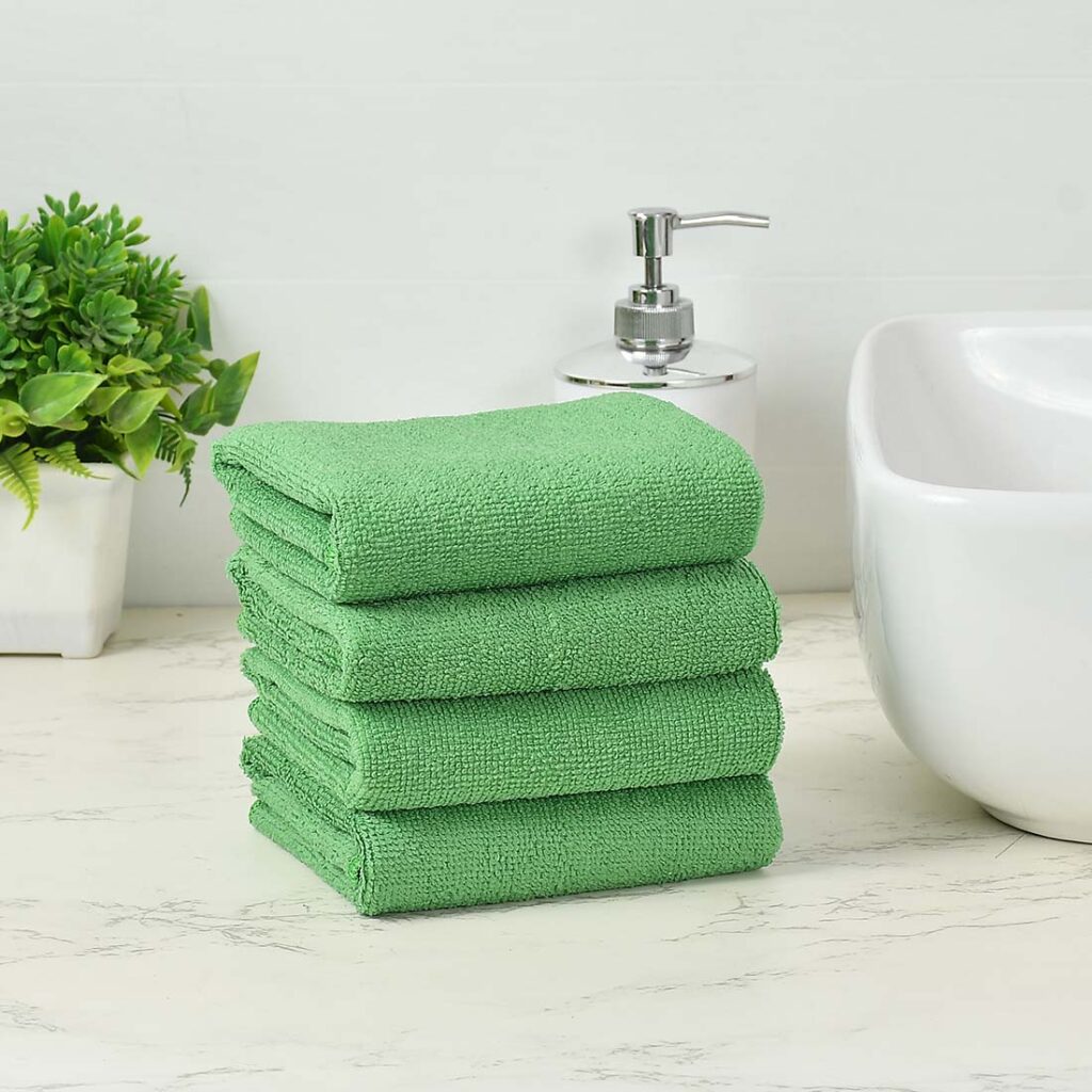 green-towel